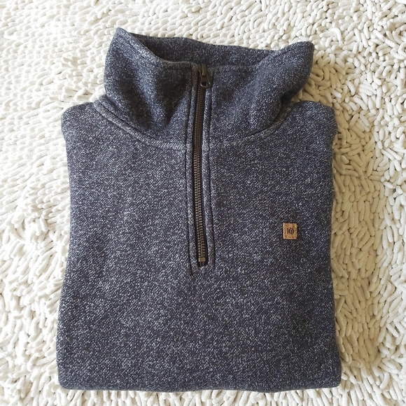tentree grey salt & pepper quarter zip sweatshirt - size small - Picture 6 of 7